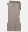 Rick Owens Wool Top In Grey