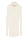 Rick Owens Wool Turtle-neck Sweater In Neutral