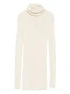 Rick Owens Wool Turtle-neck Sweater In Sand