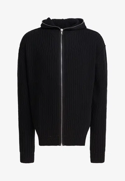 RICK OWENS WOOL ZIPPED CARDIGAN