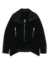 Rick Owens Black Concordians Exploder Jacket In Black