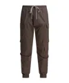 Rick Owens Cargo-pocket Drawstring Cargo Trousers In Brown