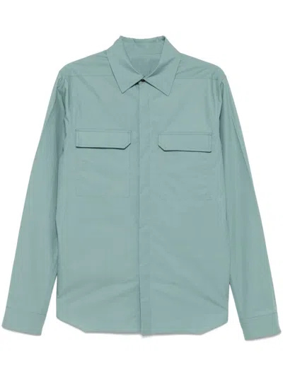 Rick Owens Cotton Shirt In Green