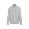 Rick Owens Work Light Blue Cotton Shirt