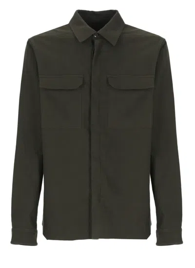 Rick Owens Man Shirt Military Green Size 42 Cotton