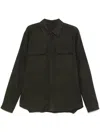 Rick Owens Dark Green Work Shirt In Green