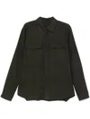 Rick Owens Dark Green Work Shirt In Green