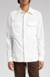Rick Owens Utility Workshirt With Chest Pockets In Milk