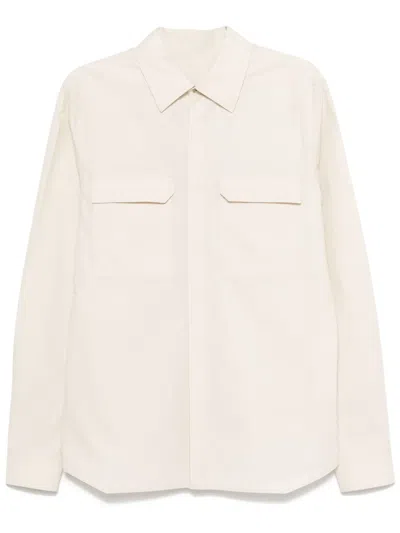 Rick Owens Work Shirt In Neutrals