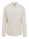 Rick Owens Work Shirt With Buttoned Cuffs And Chest Pockets In White