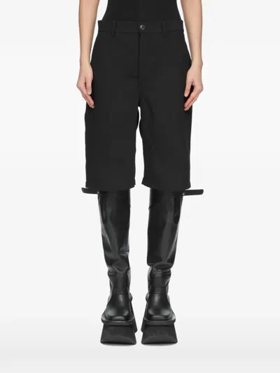Rick Owens Work Tailored Shorts In Black