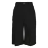 Rick Owens Work Twisted Wool Shorts In Multi