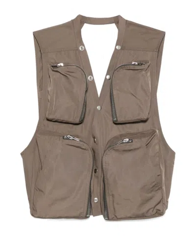 Rick Owens Work Vest In Gray