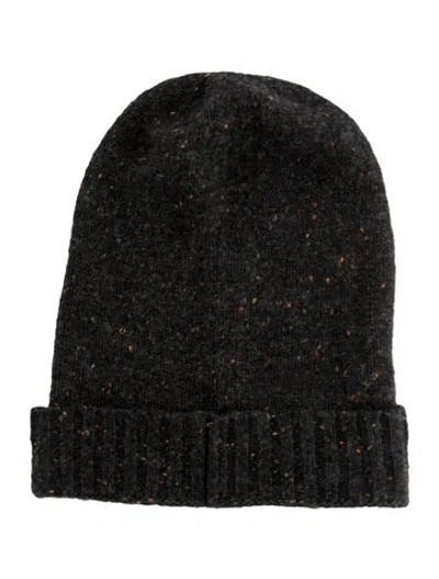 Pre-owned Rick Owens Woven Beanie In Black
