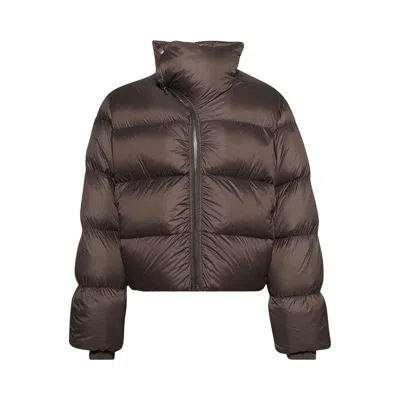 Pre-owned Rick Owens Woven Down Jacket 'dark Dust' | Grey | Men's Size 48 In Gray