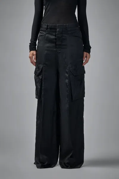 Rick Owens Woven Pants Firbanks In Black