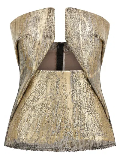 RICK OWENS RICK OWENS 'WOVEN PRONG' TOP