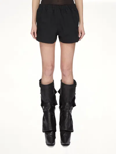 Rick Owens Woven Shorts In Black