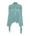 Rick Owens Wrap Cardigan In Green