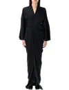 Rick Owens Wrap Gown In Black