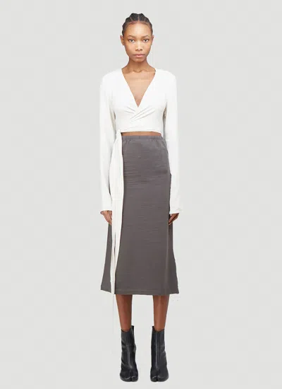 Rick Owens Wrap Shirt In White