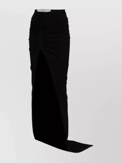 Rick Owens Woven Edfu Skirt In Black