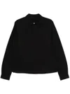 Rick Owens Black Cropped Shirt In 09 Black