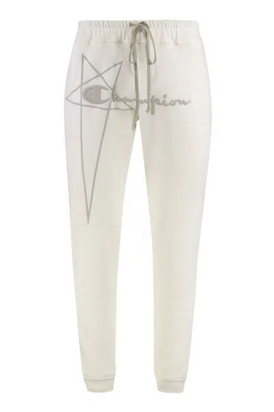 RICK OWENS RICK OWENS X CHAMPION - COTTON SWEATPANTS