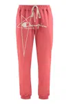 Rick Owens X Champion Cotton Track Pants In Red