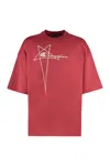 Rick Owens X Champion Tommy T-shirt In Red