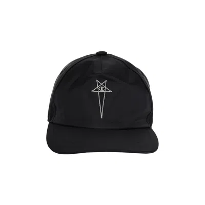 Pre-owned Rick Owens X Champion Baseball Cap 'black' | Men's Size Onesize