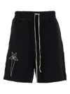 Rick Owens Logo Embroidered Waistband Shorts Pockets