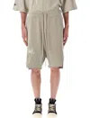 Rick Owens X Champion Cotton Shorts Trousers White In Brown