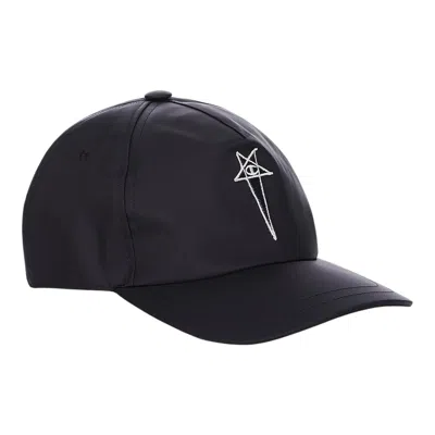 Rick Owens X Champion Champion Baseball Cap Nylon In Black