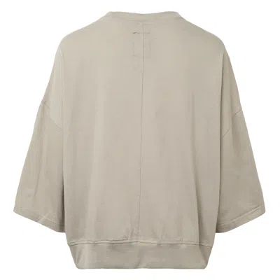 Rick Owens X Champion Champion Tommy T Cropped Jersey In Neutral