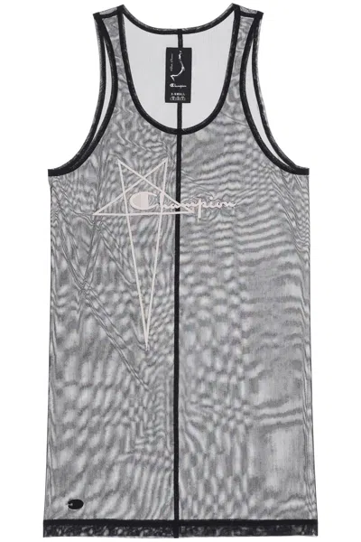 Rick Owens X Champion Champion X Basketball Mini Dress In Black