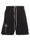 Rick Owens X Champion Bermuda Shorts With Drawstring Trousers Black