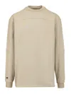 Rick Owens X Champion Cotton Sweatshirt Sweatshirts White In Neutral
