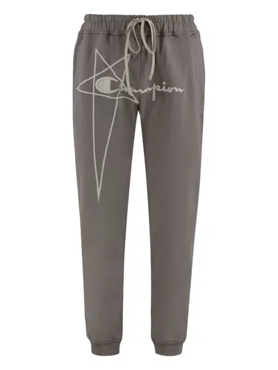RICK OWENS X CHAMPION COTTON TRACK PANTS