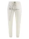 Rick Owens X Champion Cotton Track Pants In White