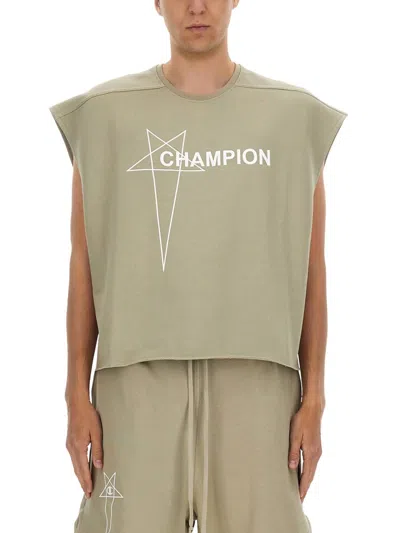 Rick Owens X Champion Cropped Micro Tatlin T-shirt