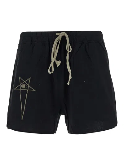 Rick Owens X Champion Dolphin Boxers In Black