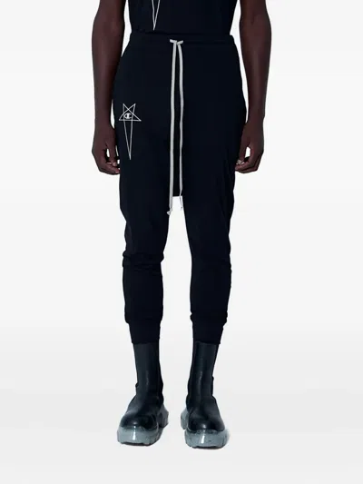 RICK OWENS X CHAMPION DRAWSTRING-WAISTBAND TRACK PANTS