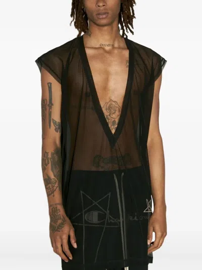 Rick Owens X Champion Dylan T-shirt In Black