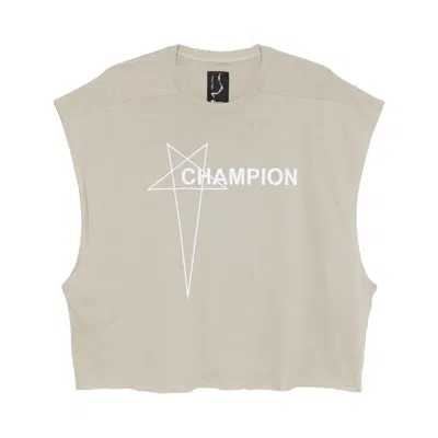 Pre-owned Rick Owens X Champion Edition Tatlin Tank Top 'pearl' | White | Men's Size M