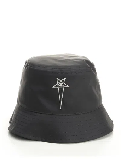 Rick Owens X Champion Fisherman's Hat Hats Black