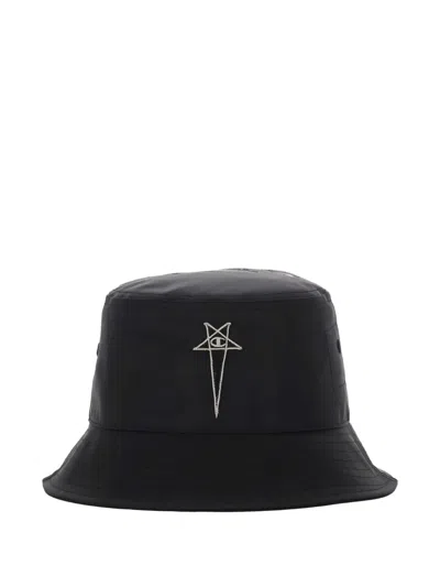 Rick Owens X Champion Gilligan Bucket Hat In Black