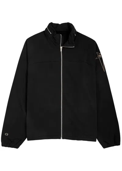 Rick Owens X Champion Jumbo Cotton Jacket In Black