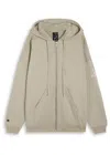 Rick Owens Gray Windbreaker Hoodie In Gray