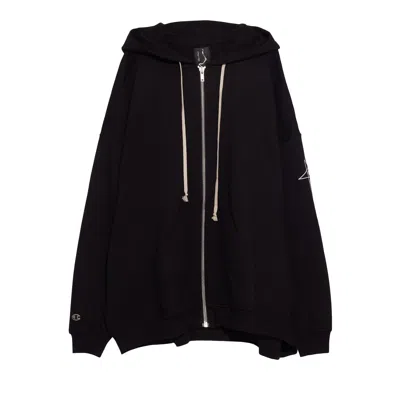 Pre-owned Rick Owens X Champion Jumbo Jason's Hoodie 'black' | Men's Size M